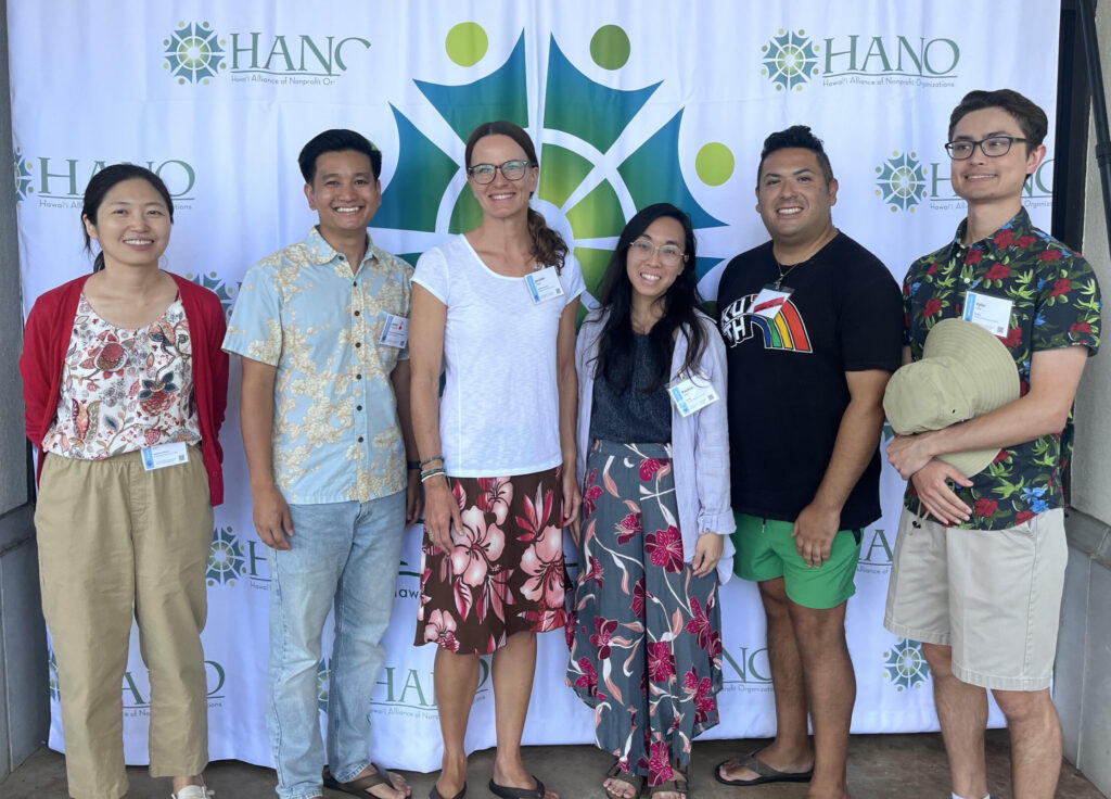 Dr. Gowun Park, Jared Kawatani (PUBA alum), Dr. Jennifer Kagan, Pauline Yang, Alex Sosa, and Kylar Cade.